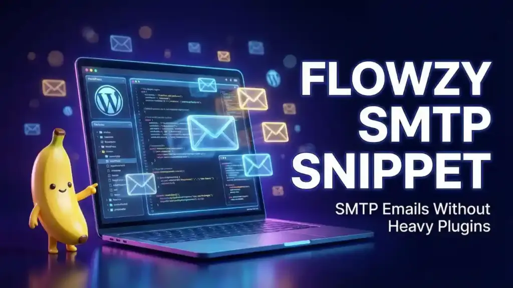 Flowzy SMTP Snippet – Lightweight WordPress SMTP via Code Snippets